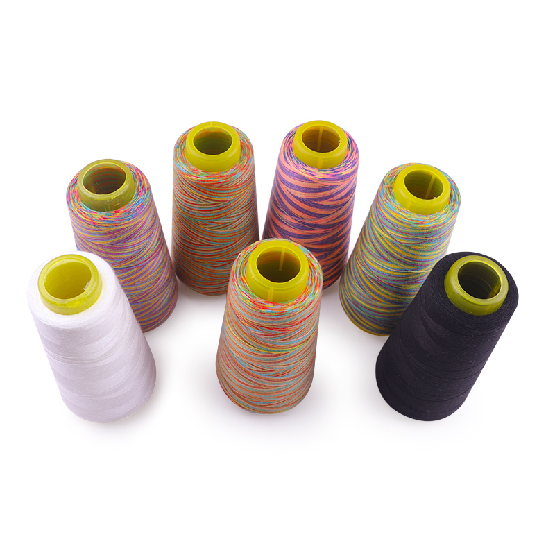 Gradient Color Polyester Sewing Thread Sewing Supplies High Tenacity Cotton Machine Overlock Sewing Accessories DIY