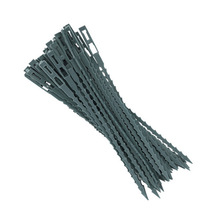 50 stks/partij Verstelbare Plastic Plant Kabelbinders Herbruikbare Kabelbinders voor Tuin Boom Klimmen Ondersteuning