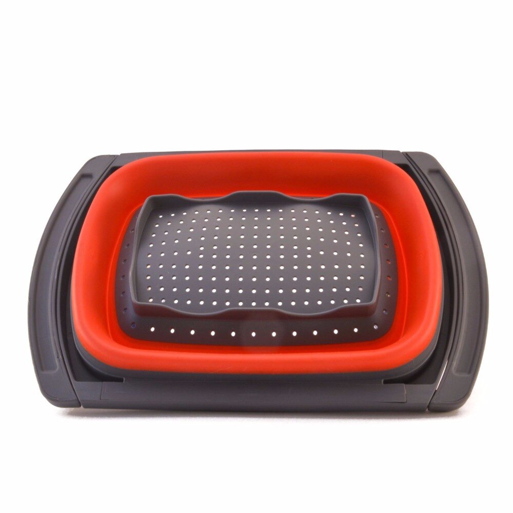Colander collapsible, Colander Strainer Over The Sink Veggies/Fruit Strainers and Colanders with Extendable Handles for Kitchen