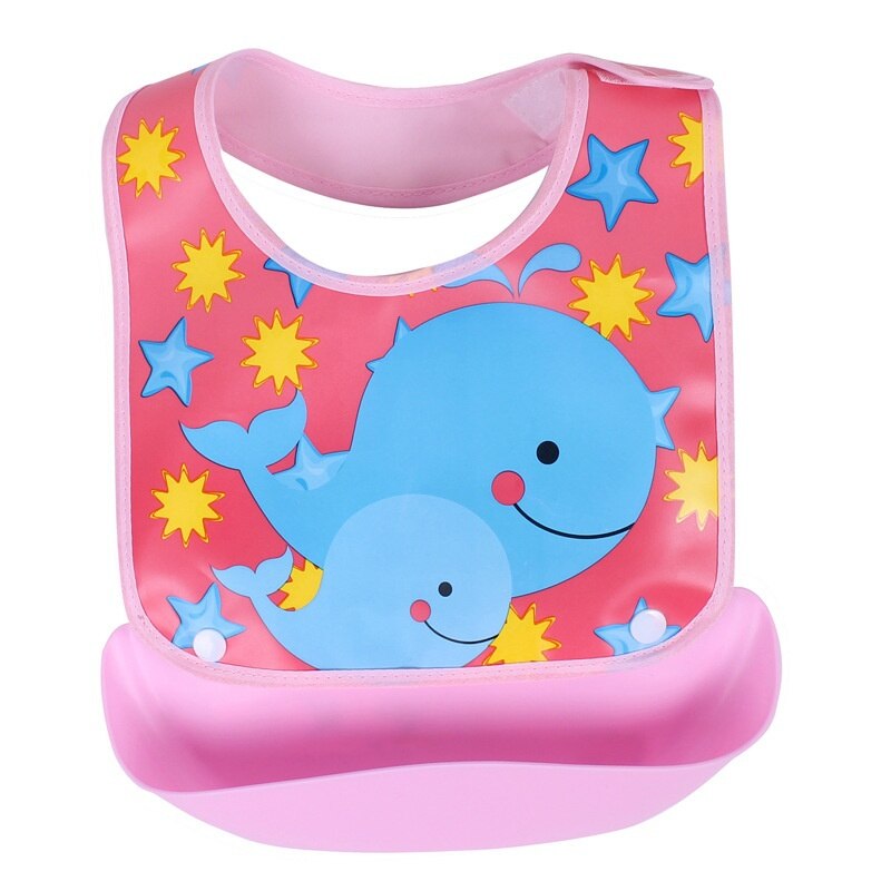Afneembare Slabbers Waterdichte Baby Peuter Kids Schorten Bib Baby Speeksel Handdoeken Leuke Baby Cartoon Feeding Bib