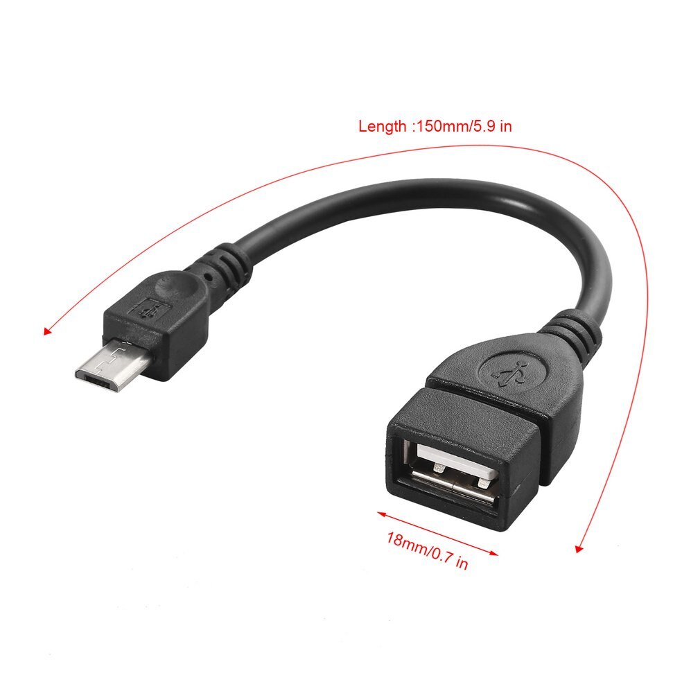 USB Female to Micro USB 5 Pin Male Adapter Host OTG Data Loader Charger Charging Cable USB OTG for Samsung