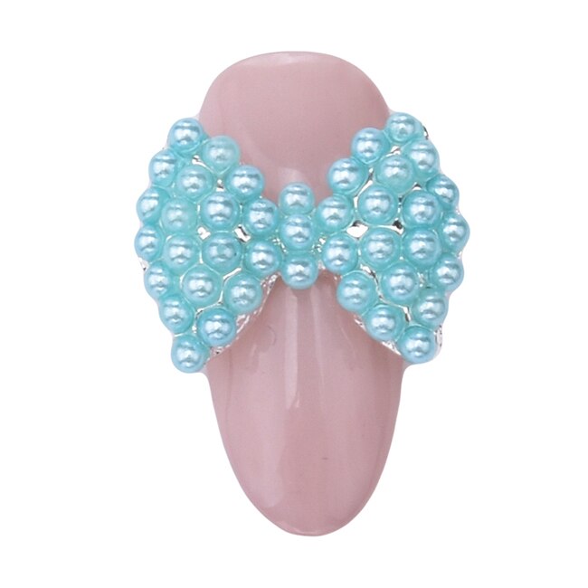 10 pièces Strass 3d ongle noeud papillon cristal ab perle nail art décoration métal bijoux à breloques pour ongles Y153 ~ 160: Y158