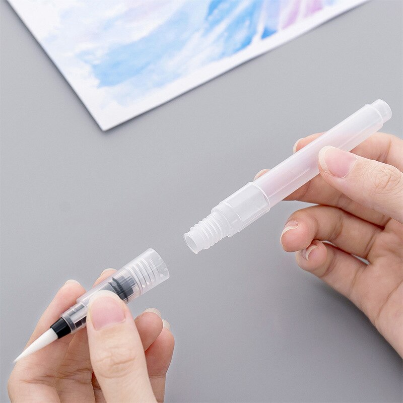 Stylo-plume à tête souple pour peinture, haute capacité, pointe/niveau, stylo absorbant, pinceau de calligraphie pour étudiants