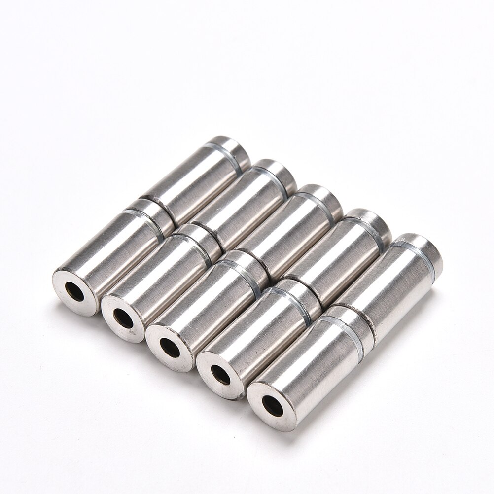 10PCS Stainless Stand Off Bolts Mount Standoffs Nails Advertisement Fixings Screws Mirror Glass Nail Fastener Screws