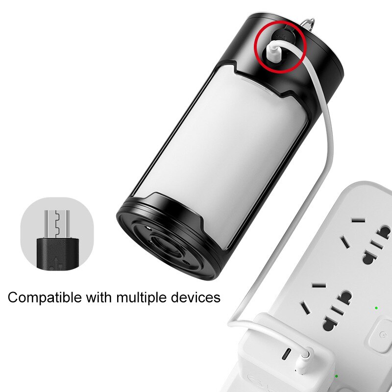 LED Camping Lantern Rechargeable Built-in 18650 battery Portable Tent Lamp Outdoor Waterproof Camping Emergency Light