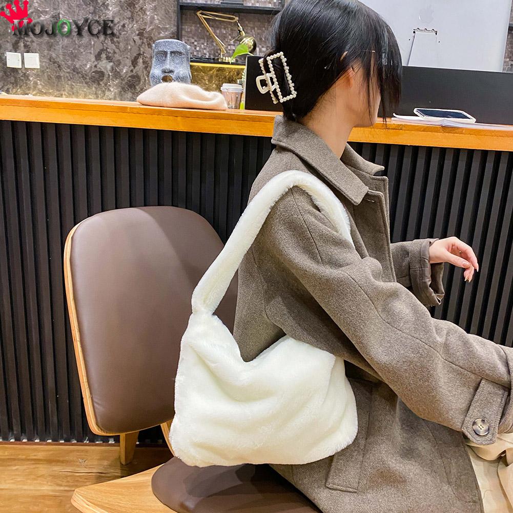 Bolsa de ombro macio bolsa mensageiro moda casual macio crossbody sacos de pelúcia macio underarm ombro feminino totes sacos de embreagem
