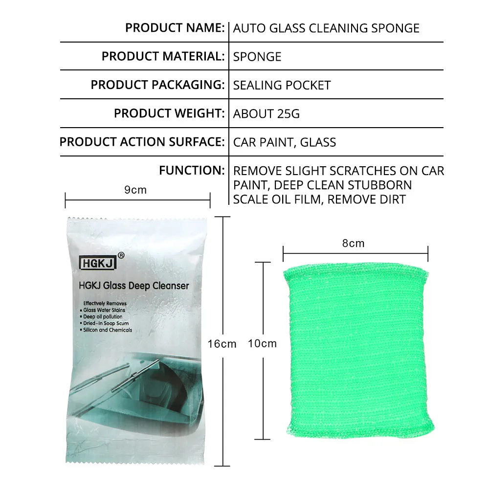Éponge pour livres de pare-brise de voiture, enlever le film d'huile, réparation des rayures de surface, entretien de la peinture, shampooing, polit, brosse brillante, outil de lavage