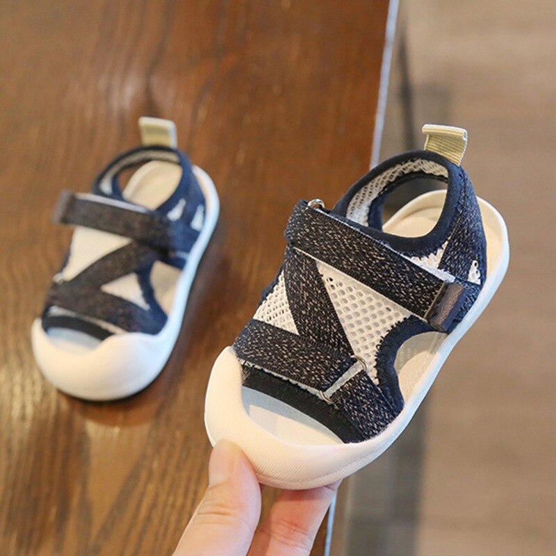 2021 proprietà nuove ragazze ragazzi sandali scarpe in maglia traspirante bambini sandali casuale bambini scarpe da cocco per bambino