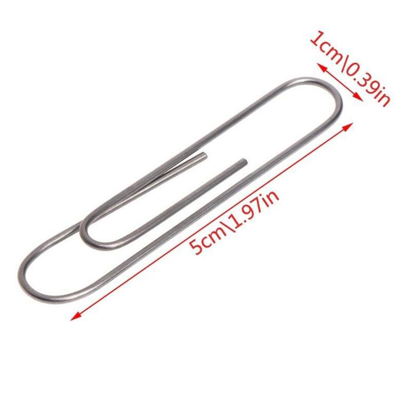 Clip de papel de Nitinol, ilusión, alambre autolimpiante, mentalismo, Clip de papel de Metal, accesorio, cambio de memoria, escenario, juguetes para trucos callejeros
