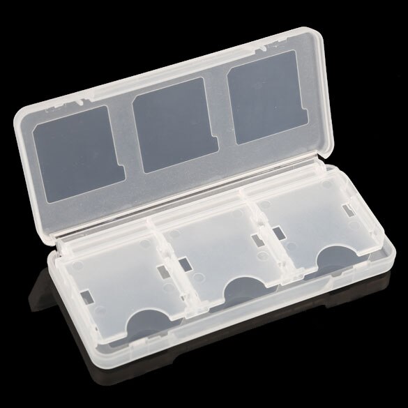 Estojo de cartucho portátil nintendo ds lite, 6 em 1 para nintendo ds lite e ndsl nds caixa de caixa