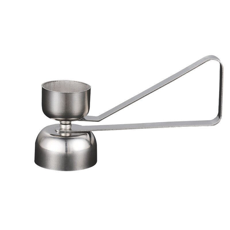 Ciseaux coupe-œufs en métal à Double tête, nouvelle mise à niveau, ouvre-coquille d'œuf en acier inoxydable, ouvre-coquille d'œuf brut poché: Double head