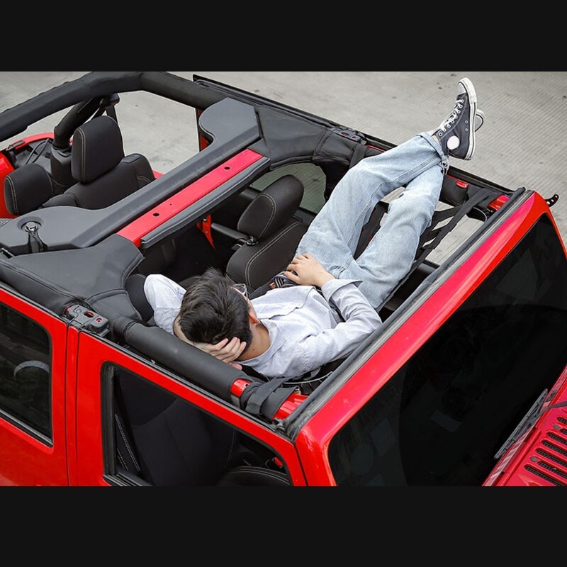 Heavy Duty Cargo Net Cover For Je ep Wrangler 07-18 Multifunctional Top Roof Storage Hammock Cover