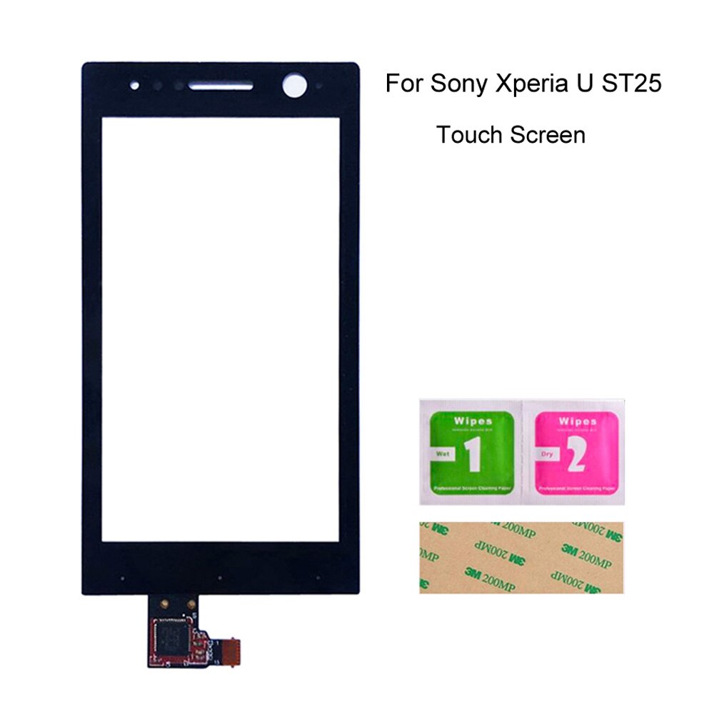 3.5" Touch Screen For Sony Ericsson Xperia U ST25 ST25i ST25a Touch Screen Digitizer Front Glass Panel Sensor Assembly Parts: Black
