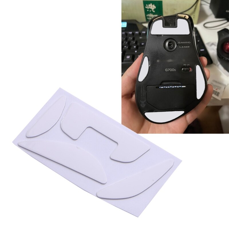 Juego de Pedal de pie para ratón logitech G700 G700S, reemplazo de pies de ratón, deslizamiento de borde de la curva, calcomanías de pies R2LA, 1 paquete