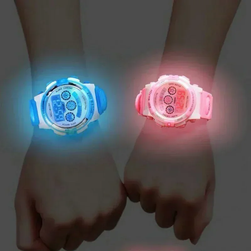 Orologi per bambini mimetici luminosi Allarme digitale veloce colorato a portato per ragazzi e ragazze Orologio creativo antisismico per bambini