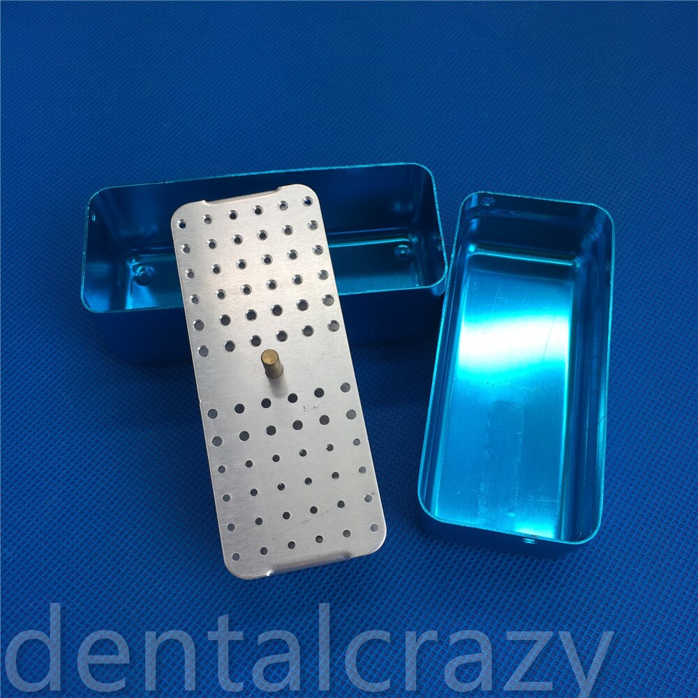 2 Pcs 72 Gaten Dental Bur Houder Blok Autoclaaf Sterilisator Box Stand