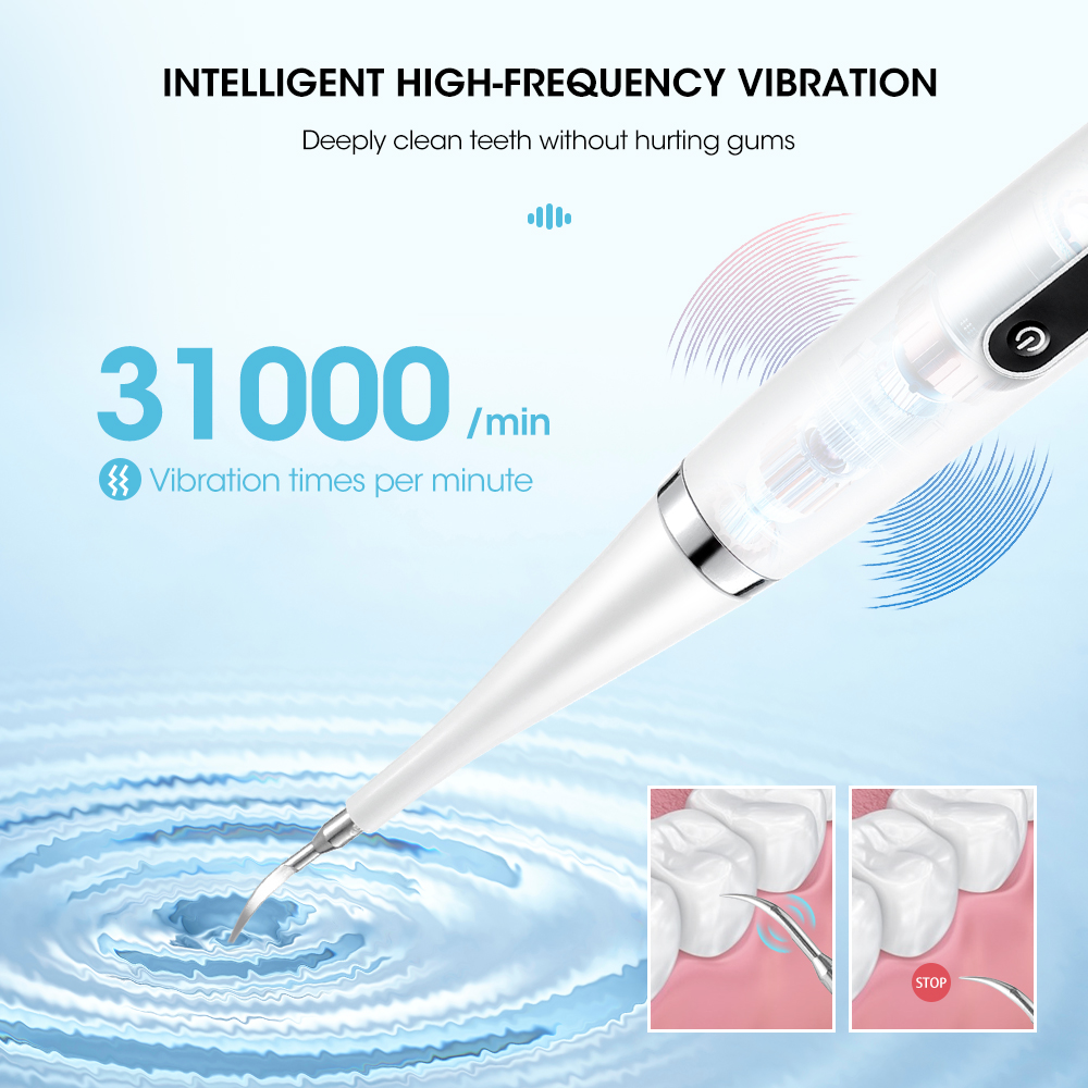 Elektrische Zahnaufhellungsbürste Sonic Zahnbürste Zahnstein Eliminator Schaber Reiniger Dental Scaler Zahnstein Steinentferner Mundpflege