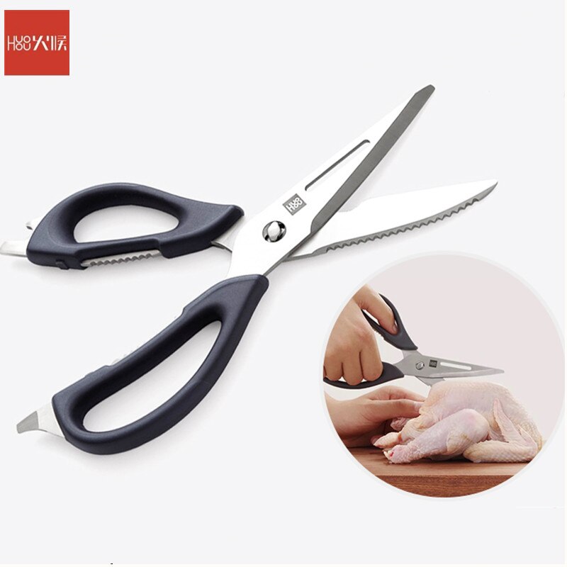 Youpin Huohou Schere Messer Küche Schere flexibel Rost Prävention für Für Obst/Fleisch Familie 21cm x 9cm messer für Xiaomi: Multifunktion Messer