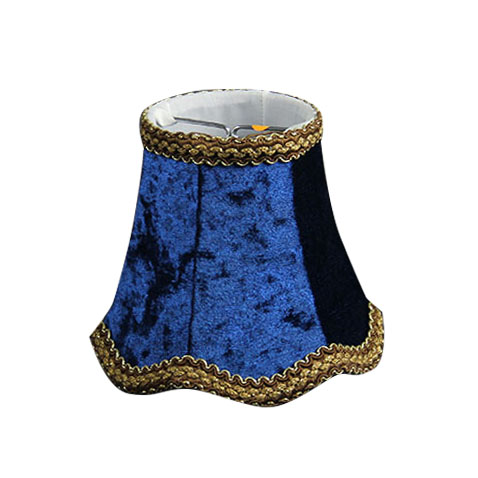 13.5 cm retro blauwe kleur glazen Kroonluchter Flanel Lampenkappen, luxe marokkaanse wandlamp tinten, Clip Op