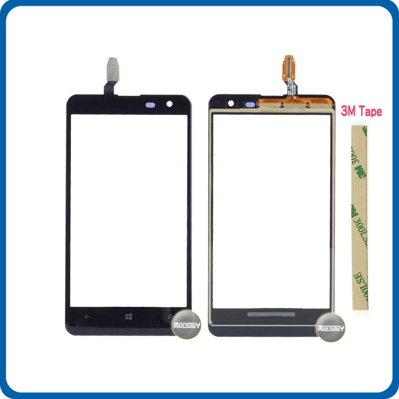 4.7&quot; For Nokia Lumia 625 N625 Touch Screen Digitizer Sensor Outer Glass Lens Panel Black