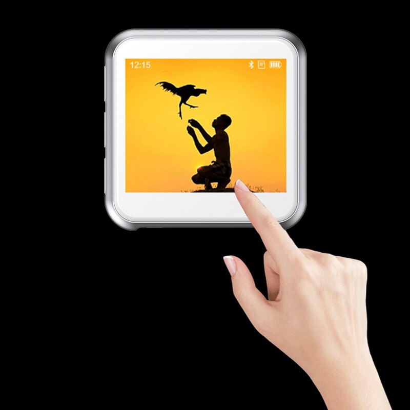 Bluetooth-fähiges display mit metalldrucksensor, hifi-sound (verlustfrei), musik- und videowiedergabe (  mp4  mp3 player), fm-aufnahmefunktion