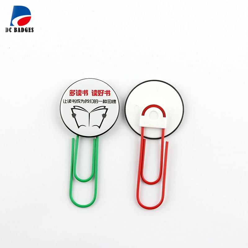 200 sets of 44mm bookmark paper clip Buttons Material without pictures