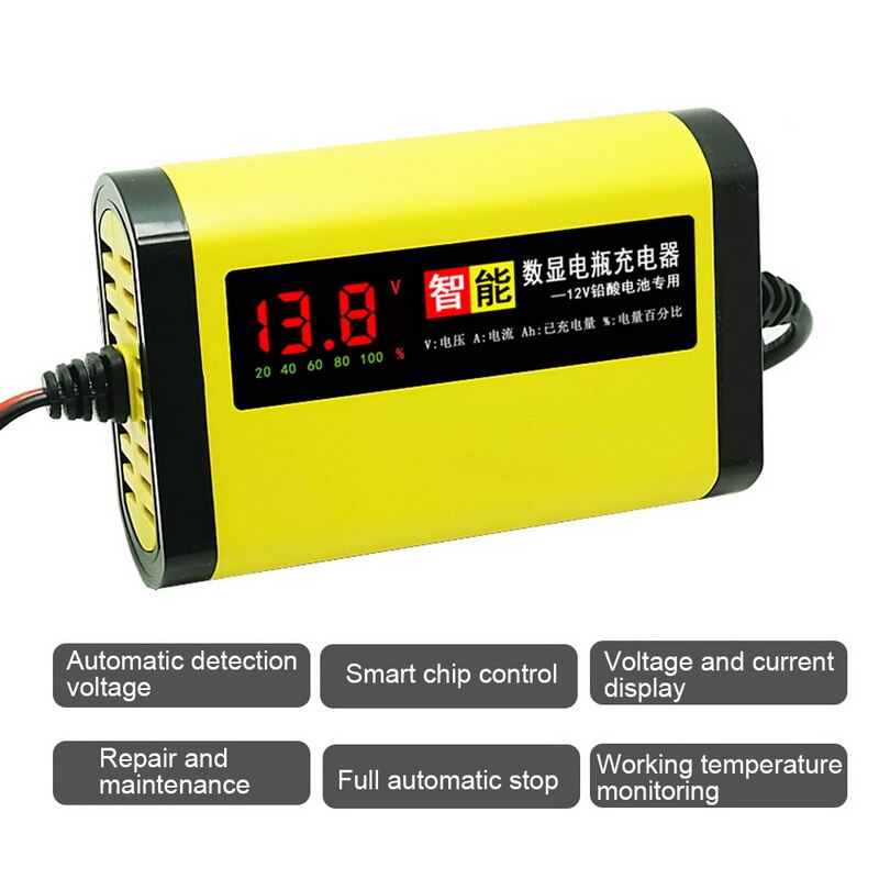Auto Batterie Ladegerät Tragbare Batterie Betreuer Für Auto Boot Rasenmäher Versiegelt Blei Säure Batterie
