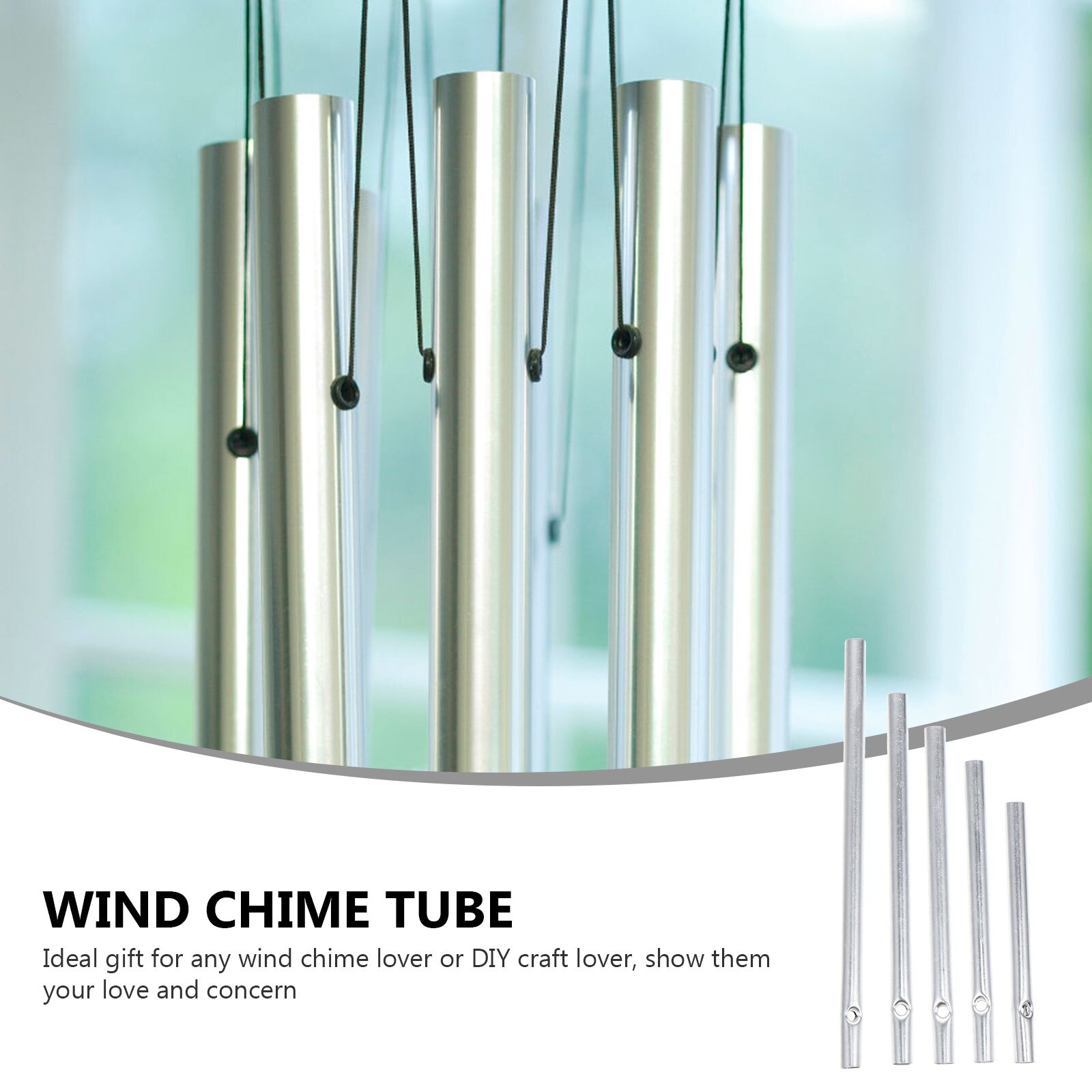25Pcs Tuin Aluminium Wind Chime Buis Decor Diy Craft Levert Windgong Buizen Outdoor Tuin Muur Home Decoratie