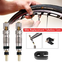 2/6/12Pcs Presta Ventiel Racefiets Vervanging Tubeless Core Franse Ventiel Met Core Service tool Fiets Bandventieldop
