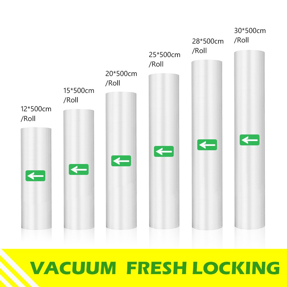 1/2pcs Rolls Embossed Saver Storage Vacuum Sealer Bags 12cm 15cm 20cm 25cm 28cm For Kitchen Packaging Food Vacuum Bags Storage