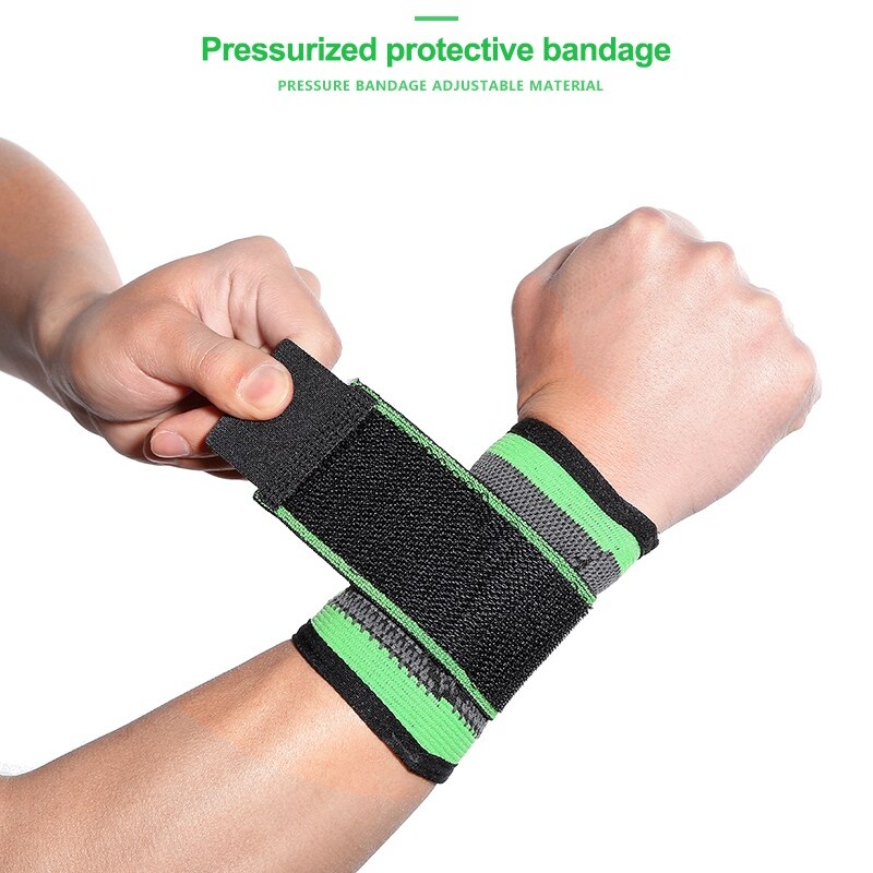 1pcs Nylon Adjustable Sports Wrist Brace Wrap Breathable Hand Wrist Bandage Support Fitness Gym Strap Wristband