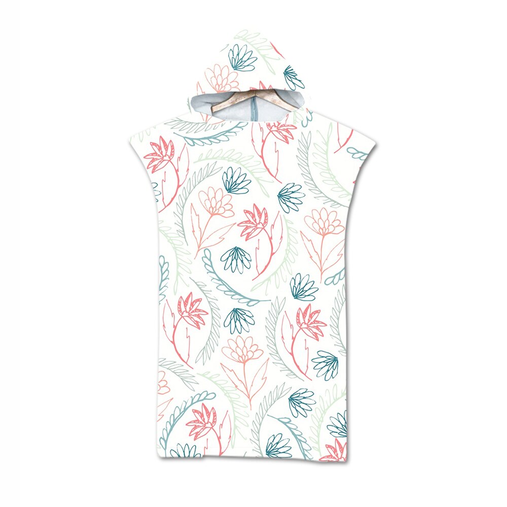 Nowy ręcznik z delfinami dla dorosłych szlafrok z mikrofibry szlafrok ręcznik kąpielowy z kapturem pływanie surfing kostiumy kąpielowe: 4