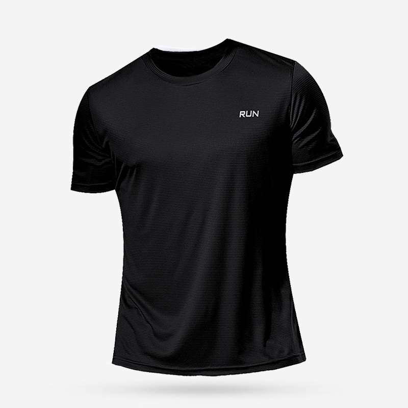 Camiseta interior de manga corta para hombre, camiseta atlética de secado rápido, ropa interior de seda ligera para correr, entrenar y Fitness, 1 unidad: 4XL / Negro