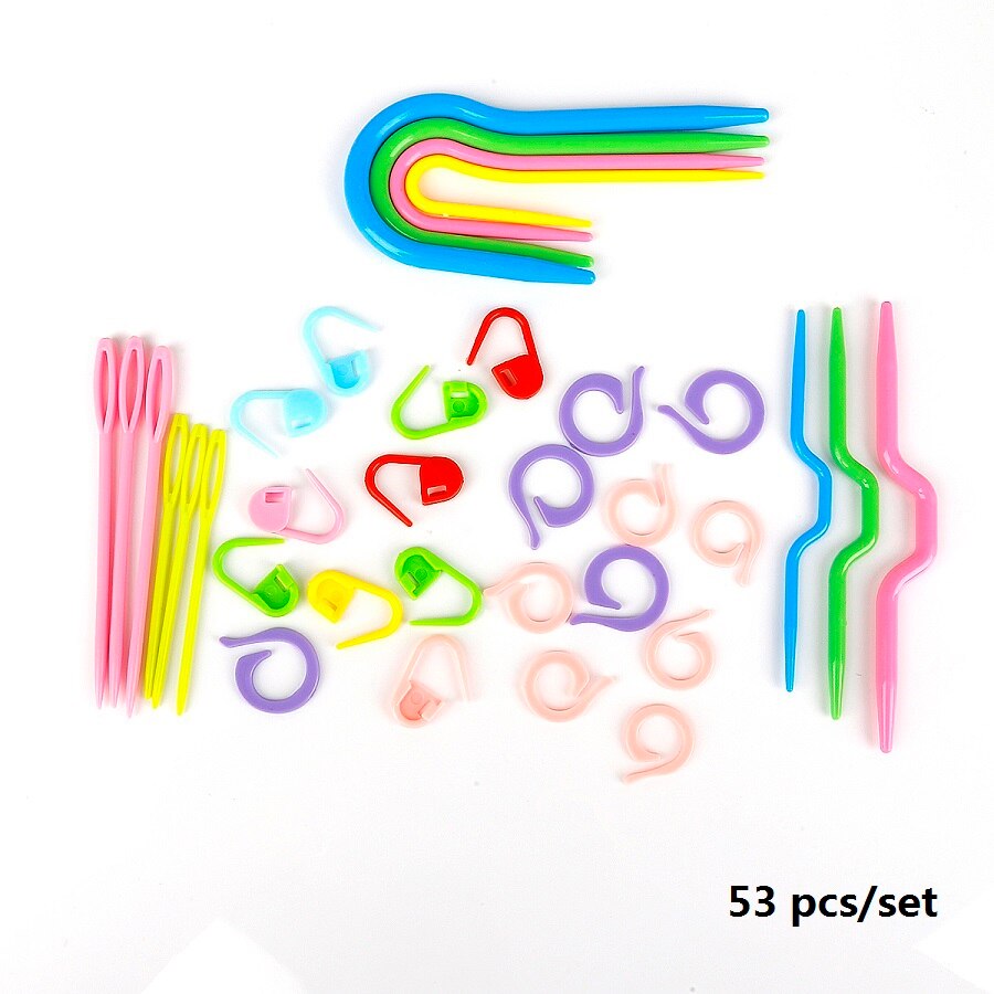 1 sets ABS Plastic Knit Stitch Breinaalden Haaknaald Plastic Markers Naald Clip Craft Haakt Breien Locking Stitch: 01