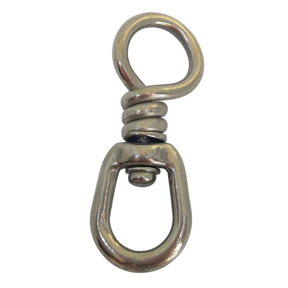 Stainless Steel Fishing Swivel, Hook Lure Connector High Strength for Tuna Longline Sea Saltwater Fishing