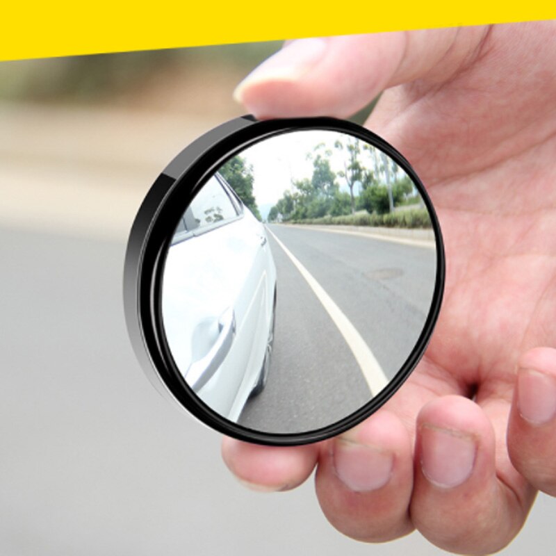 Bil bakspejl lille rundt spejl blind zone assisteret spejl bil anmeldelse spejl 360 graders justerbart glas bakspejl