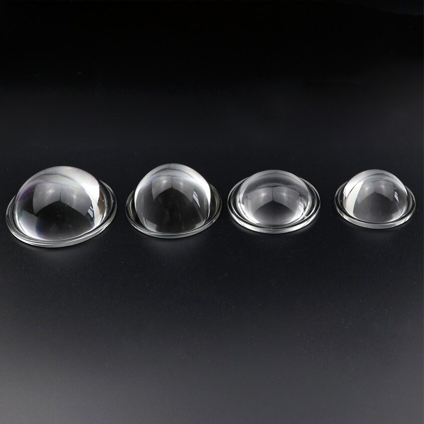 Lente de condensador convexo Plano de vidrio óptico, para linterna LED, proyector de lámpara automática, 28mm, 30, 39, 44mm, 45mm, 50, 52, 60, 67