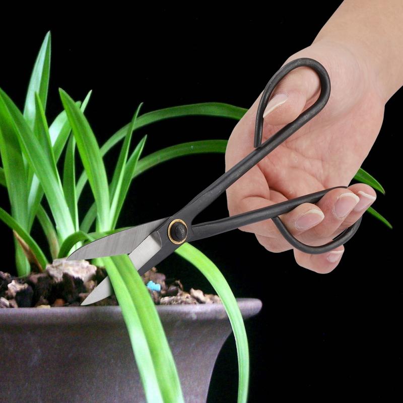 205mm Long Handle Bonsai Scissor Pruning Shear Bud Leaves Trimming Tool Bonsai Scissors Garden Tools