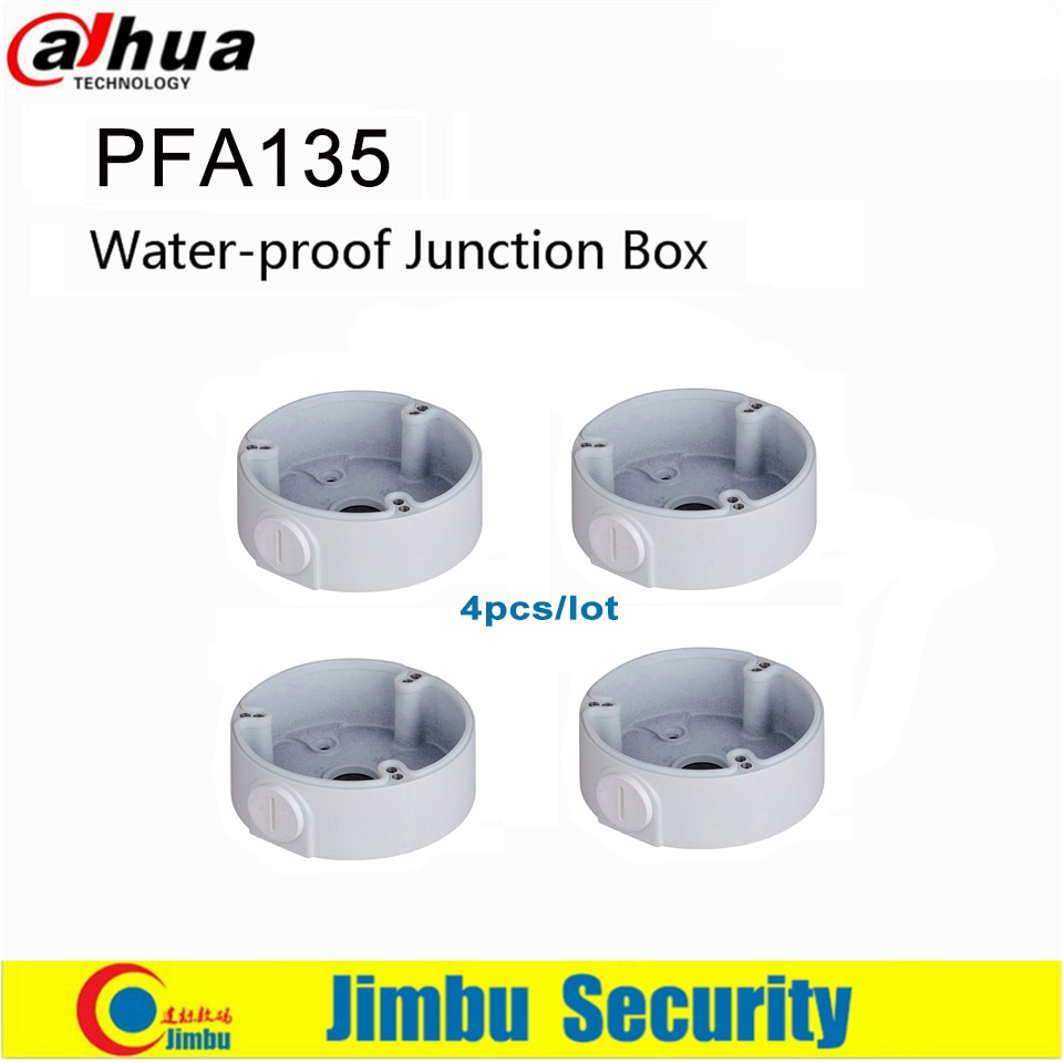 Dahua Ip Camera Water-Proof Junction Box PFA135 4 Stks/partij Aluminium Aansluitkast Nette & Geïntegreerde Voor Bullet Ip camera