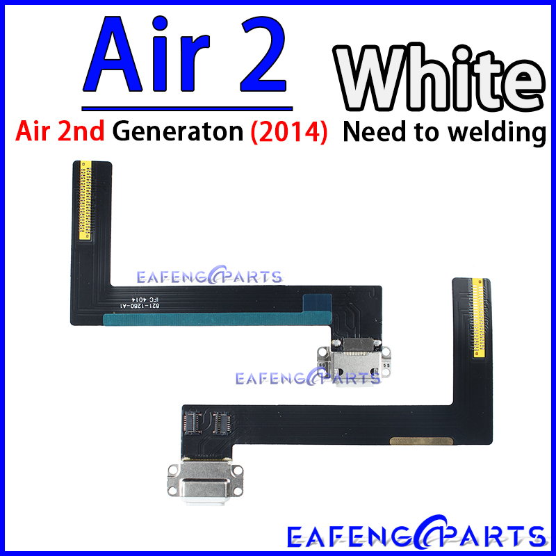 USB Ports Charger Dock Connector Microphone Cable for Ipad Air 3rd 4th 5th 6th 7th 8th 9th 10th 5 6 7 8 Generation Charging Flex: grey