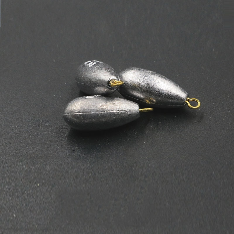 5 unids/lote de plomadas de plomo de 10g-50g, plomada de plomo para pesca, accesorios para aparejos de pesca