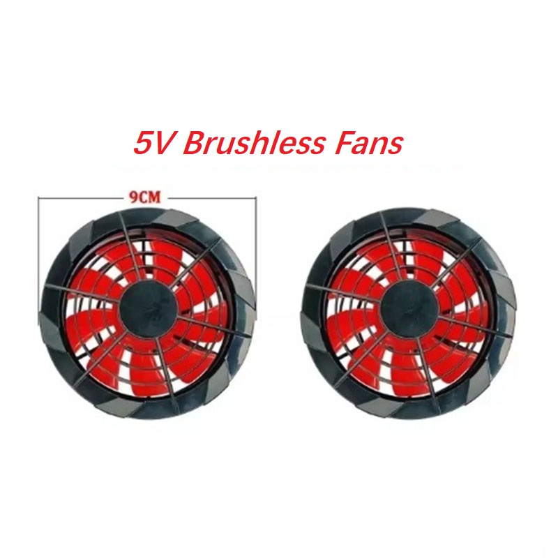 Koelvest voor heren, outdoor zomer koelvest, elektrische ventilator, koeljassen 12v airconditioning kledingventilator met kabel: Xl / Blauw