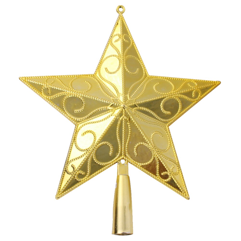 Kerst Levert Kerstboom Top Ster Gouden Kerst Ster Kerst Decoratie Ster Draad Vijf Ster Decoratie Accessoires: Default Title