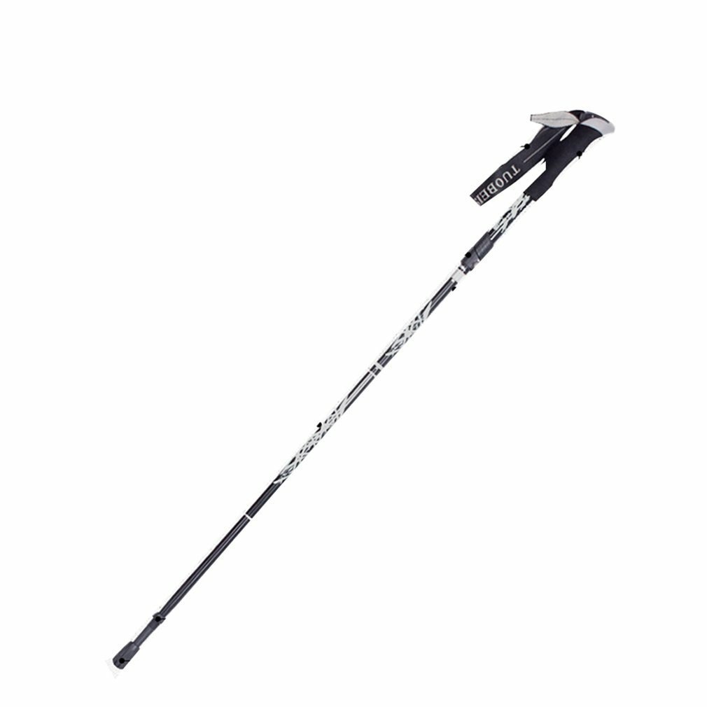 Outdoor Folding Trekking Sticks Nordic Walking Stick Hiking Antishock Adjustable Aluminum Alpenstock