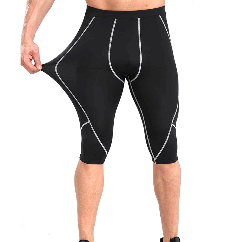 Männer kurze Hose Anti Schweiß Elastische Atmungsaktive Polyester Spandex Sport Strumpfhosen Kurze Hosen