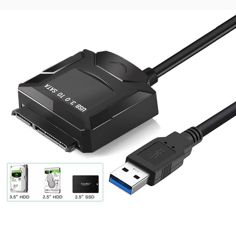 adapter dysku twardego seryjny ATA o prędkości 5 Gb/s USB 3.0 robić SATA 3 robić zewnętrznych dysków twardych 3,5/2,5 cala SSD Konwerter Sata na USB