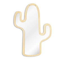 deserto cactus Decorativo Specchio A Parete in Acrilico con Schienale in Legno di cactus Appeso Interni Complementi Arredo Casa Fare-su Specchio cactus Regalo