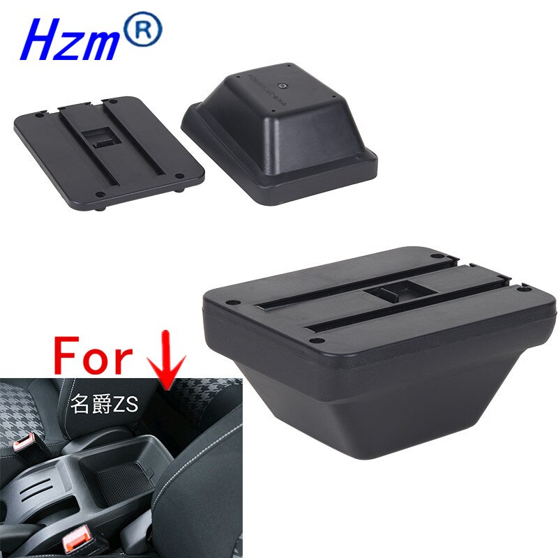 For MG ZS armrest box central Store content box car-styling decoration accessory With cup holder USB