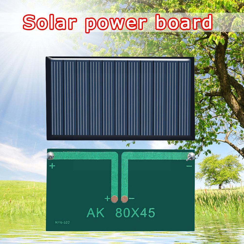 5v 75ma Solar Panel Wall Lamp Dedicated Solar Glue Power Board High Generation Power Photovoltaic Solar 80*45mm Boa S8b1