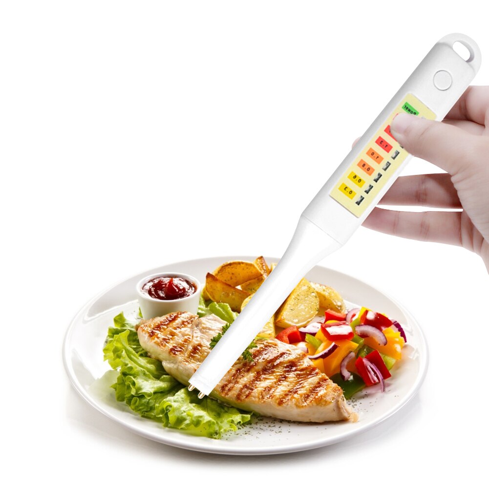 Electronic Food Salinity Tester Pen Salinometer LED Indicator Food Salt Concentration Meter for Home Kitchen Restaurant